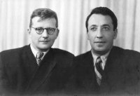 Дмитрий Шостакович и Исаак Гликман.