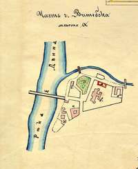 План местности с обозначением здания талмуд-торы, 1912 г.