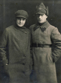 Лев Марголин с женой Аней 25 октября 1925 года.