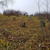 На еврейском кладбище в Городке.