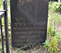 На витебском Старо-Улановичском (еврейском) кладбище.