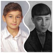 Дед и внук - ровесники.