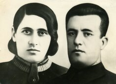 Козлянский Рахмиэль Хаимович с женой.