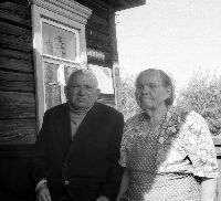 Абрам Рабинович и его жена Ольга. Фото 1997 г.
