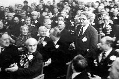 С. С. Шульман на сборе однополчан во время получения Почетной Грамоты