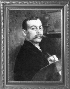 Я. Кругер “Автопортрет с палитрой”. 1899 г.