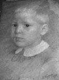 Я. Кругер. “Портрет внучки”.  1934г. Из семейной коллекции