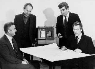 Лауреаты Государственной премии СССР (слева направо): Николай Старцев, Моисей Штейман, Михаил Нанос и Станислав Рык.