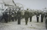  Добровольная пожарная охрана во время парада (сер. 1930-х гг.) (из архива Глубокского историко-этнографического музея).