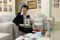 Галина Френкель-Гроссман в Музее спорта, 2022 г.
