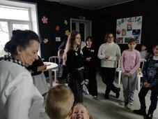 Ученики и учителя воскресной школы.