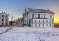 Главная хоральная синагога. Фотопроекция Виктора Борисенкова.