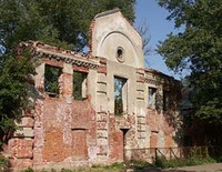 Так выглядит фасад Большой Любавичской синагоги в 2017 г.