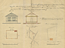 Чертеж здания по Великолукскому переулку, 1901 г.