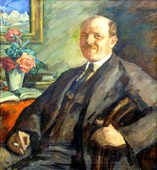 Худ. Леонид Пастернак, портрет Хаима-Нахмана Бялика, 1921 г. фото The Israel Museum Jerusalem.
