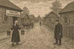 Местечко. Выполнено с помощью ИИ.