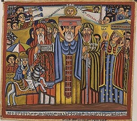 Абиссиния. Император Менелик перевносит ковчег завета в Абиссинию.