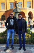 Леонид Шур с сыном.