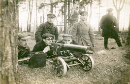 Самуил Ронин за пулеметом, 1941 г.
