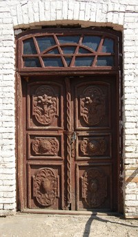 Дверь еврейского дома. Фото Аркадия Шульмана.