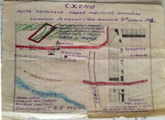 Схема места расстрела. Приложение к письму Бранопольского.