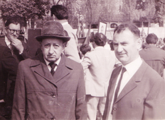 Григорий Краснер (слева) и Юрий Тираспольский, тоже бывший узник лагеря смерти.