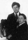 Афроим Волхонский и Лев Зевин. Витебск, 1925 г.