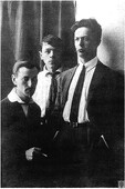 Иван Червинко, Ефим Раяк, Илья Чашник. Витебск, 1922 г.