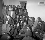 Конец 1978 г. Встреча белорусских литераторов с Беллой Ахмадулиной в Минске в гостинице «Минск». 