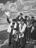 Йом Кипур (День Поминовения). Холст, акрил, темпера. 105 х 79, 2023 г.