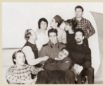 1965 г. БГТХИ. В центре Л.Марченко, справа от него И.Капелян, слева внизу Ю.Никифоров.