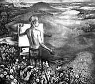 Леонид Марченко. Весна. 1977 г. Бумага, офорт. БХМ