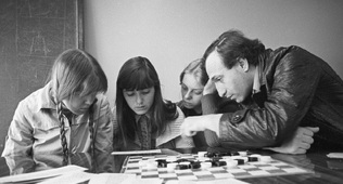1981 год. На тренировке с Зоей Садовской, Еленой Альтшуль и Ириной Пашкевич.