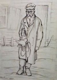 С. Юдовин Белорусский тип еврея. Из выставочной экспозиции.