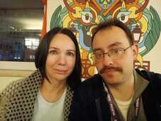 Николай Лобанов с Евгенией Зимовой.