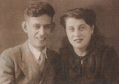 Исаак Ратнер и Лиля в день бракосочетания. 14 июля 1941 года.