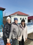 У дома, где жили Фейгины в годы войны с Мариной Петровой.