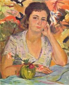 «Портрет девушки» (Нора, работа заслуженного художника Армении Арпеник Налбандян). 
