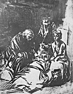 Гравюра Лазаря РАНА из серии «Минское гетто». Гравюра Лазаря РАНА из серии «Минское гетто».